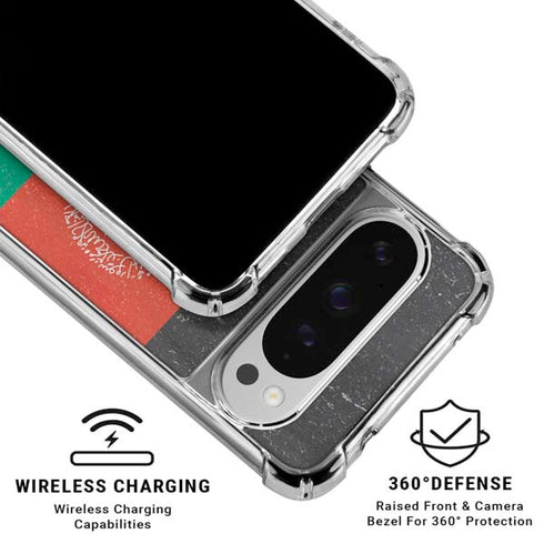 Afghanistan Flag Distressed Google Pixel 10 Pro XL Clear Case